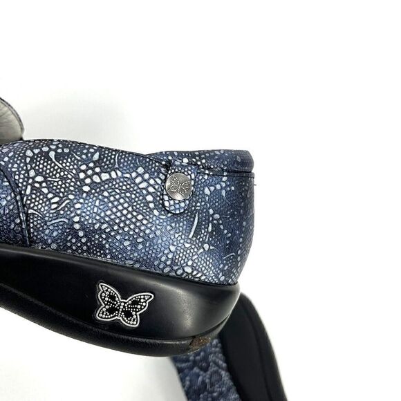 Alegria Shoes Size 42 Womens Keli Pewter Lace Slip On Leather Metallic Comfort - Picture 6 of 9